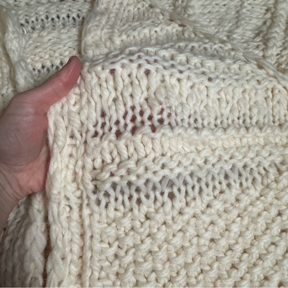 Cozy Cream Knit Cardigan - Picture 8 of 9